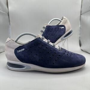 Callaghan UP Casual Sneakers Mens 9 US/EU 42 Navy Blue Perforated Suede Slip-On